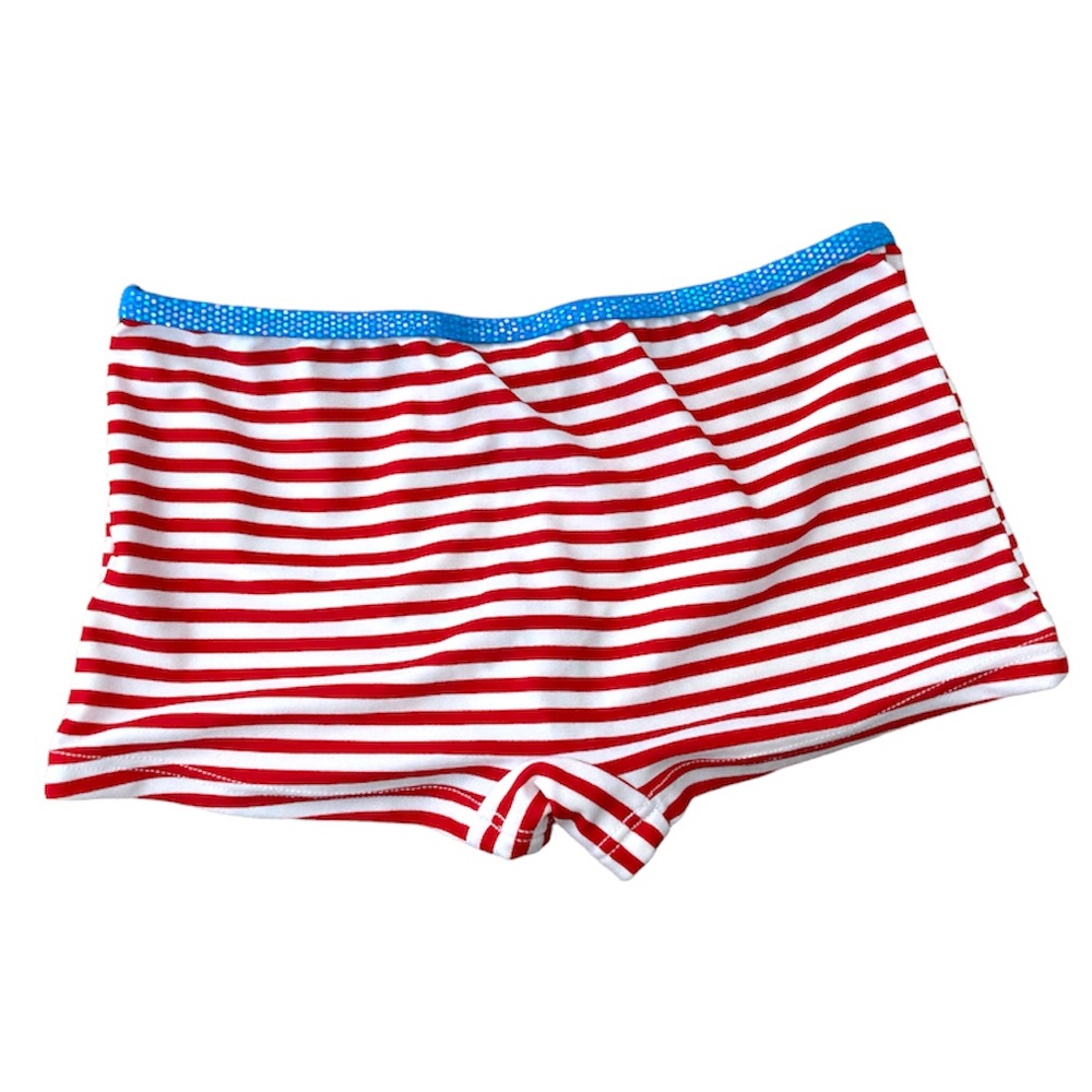 Disney Parks 1 Piece Bathing Suit bottom Red White